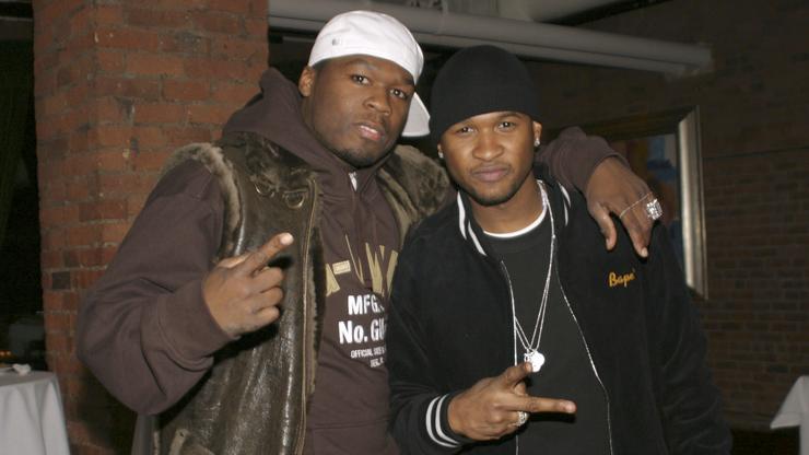 Usher brinca sobre “In Da Club” de 50 Cent tocando durante o nascimento do filho