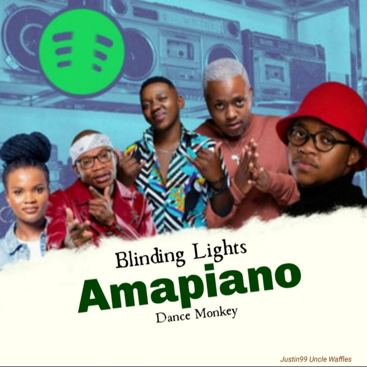 Justin99 Uncle Waffles – Blinding Lights (Amapiano Dance Monkey)